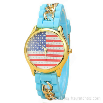 Girls Silicone Snack Quartz Analog Charm Watch